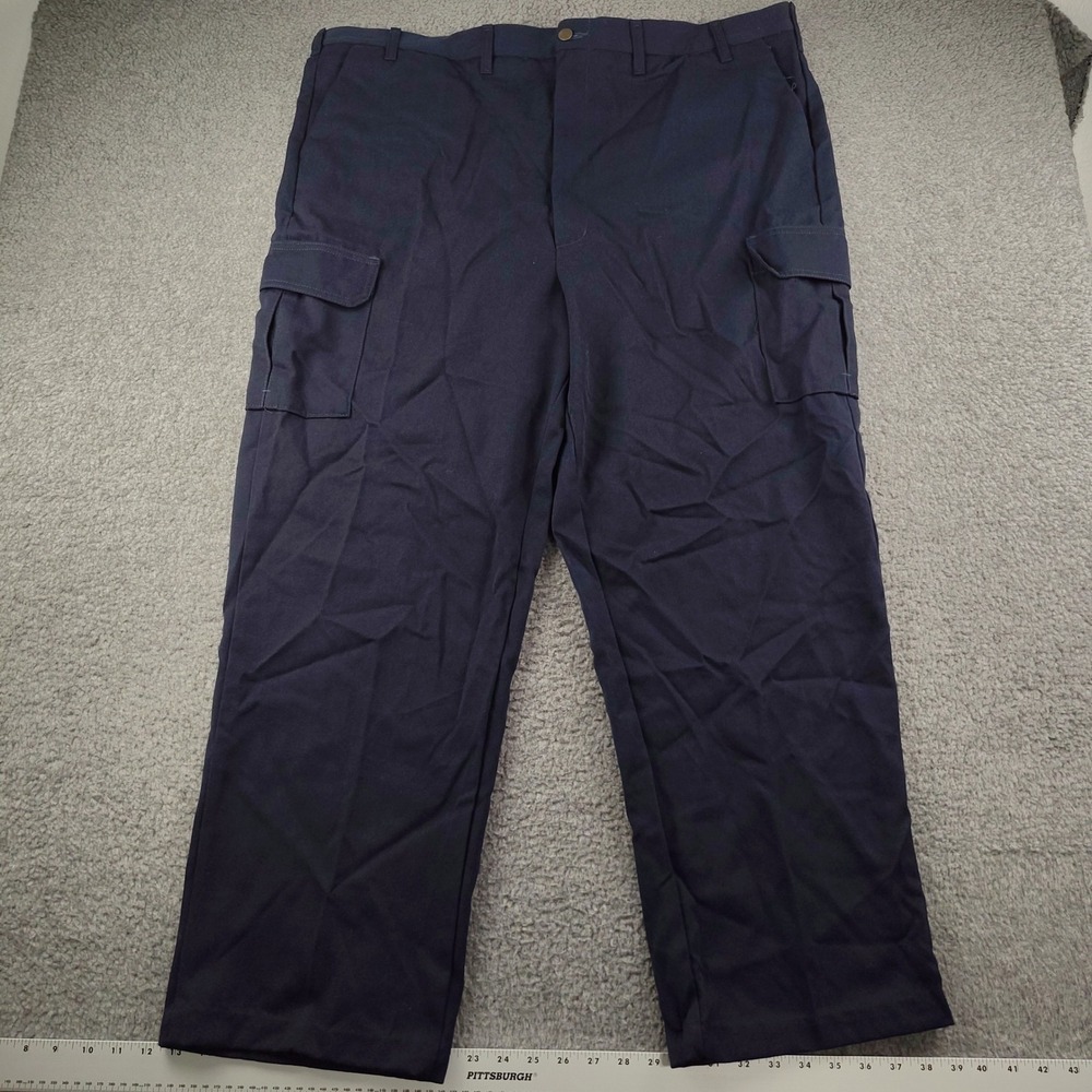 Steelguard FR Performance Cargo Pants Mens 46x30 Navy Flame Resistant EUC